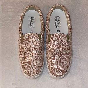 Chiara Ferragni Lace slip on shoes💖